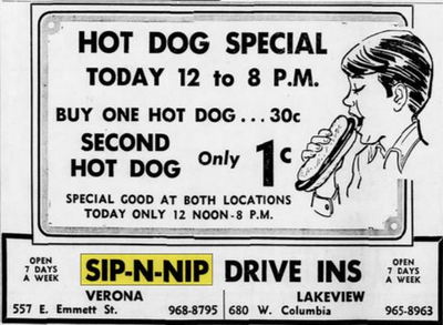 Sip-N-Nip - May 1970 Ad